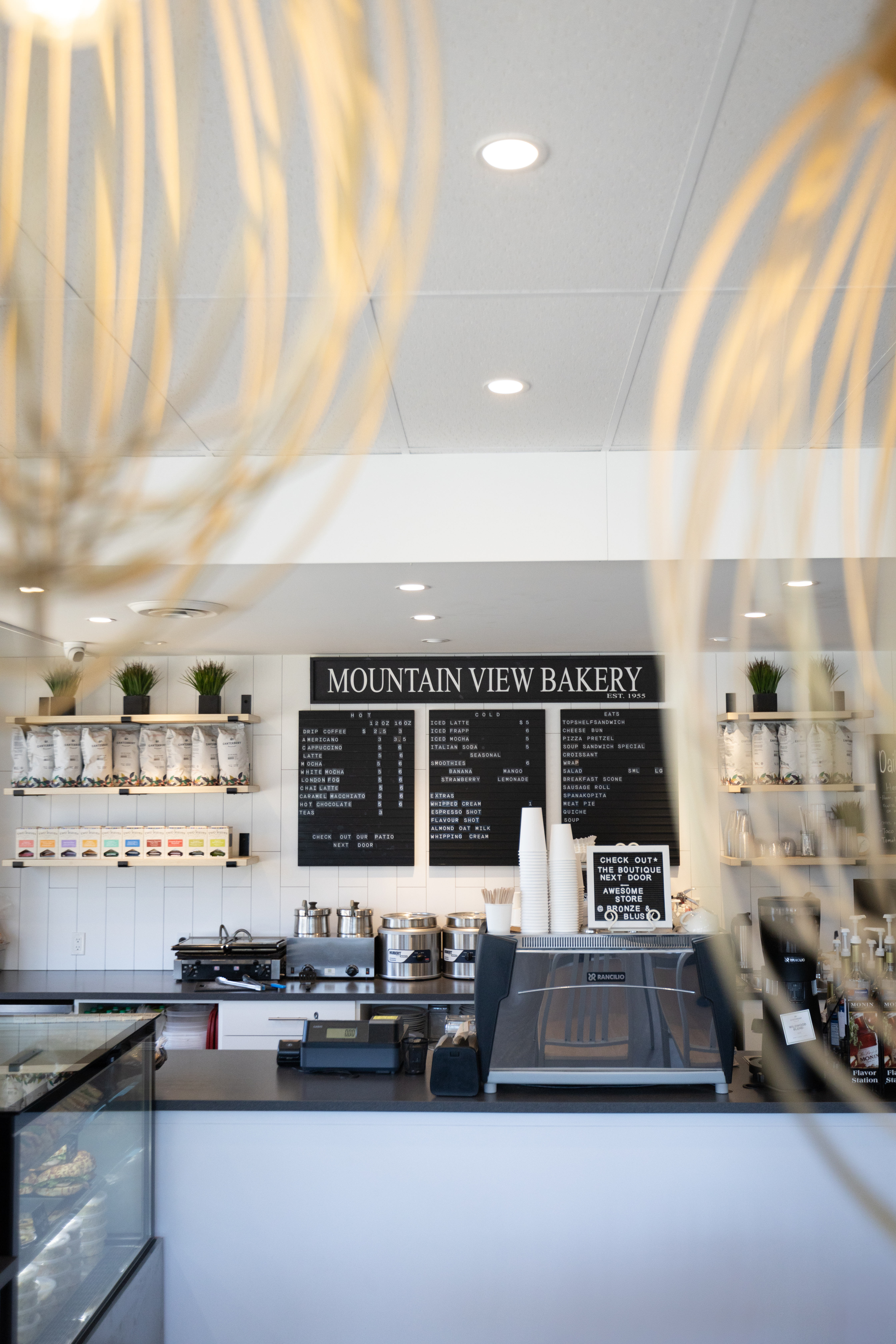 Interior of Mountain View Bakery in Port Alberni